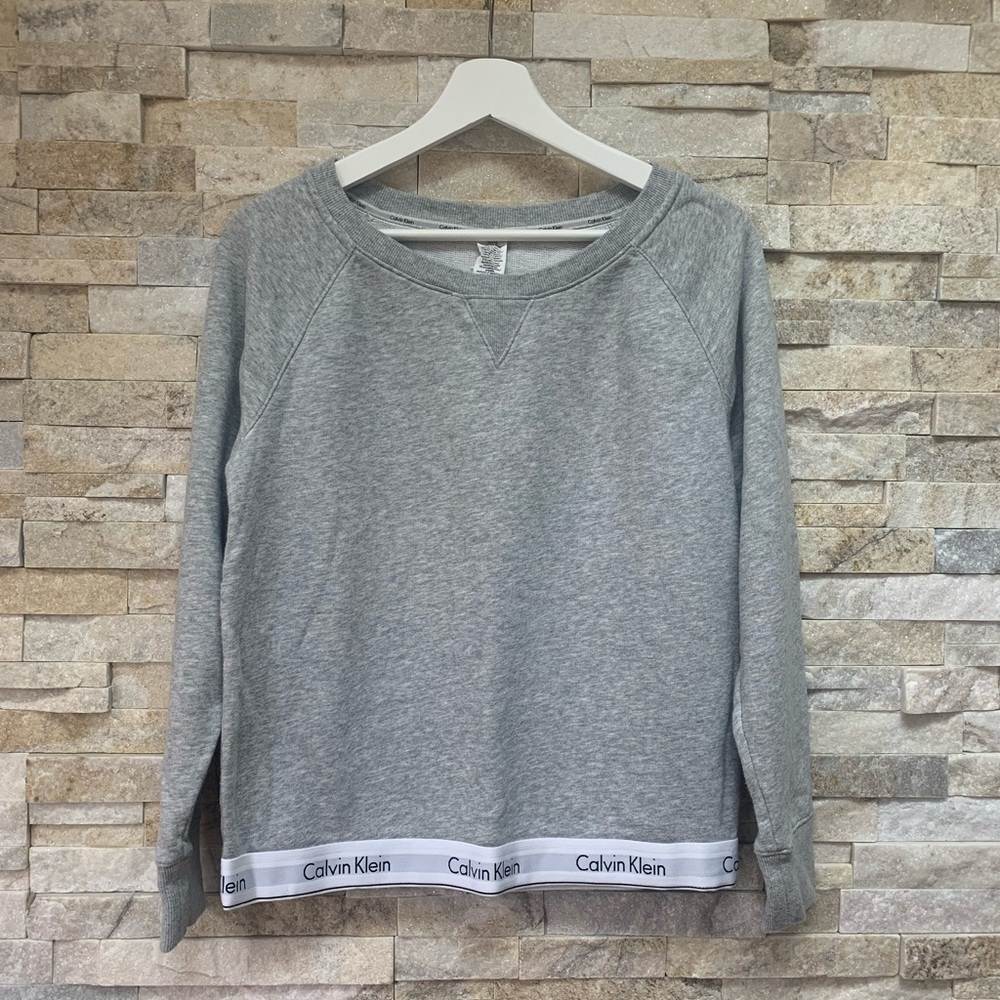 ***2/$20***Calvin Klein Banded Terry Crew, Small